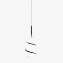 Suspension design LED minimaliste ondulé Polino