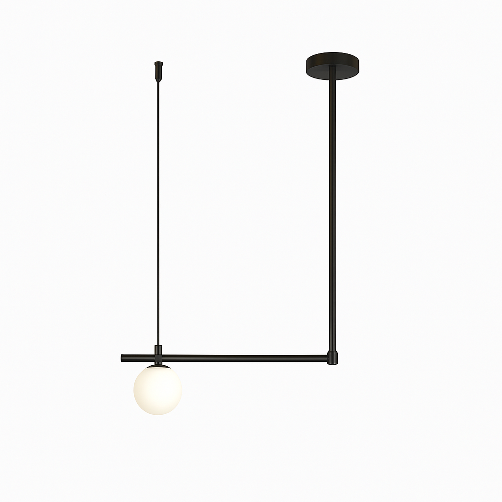 suspension design moderne avec boule de verre élégante - vue 11 sur 16