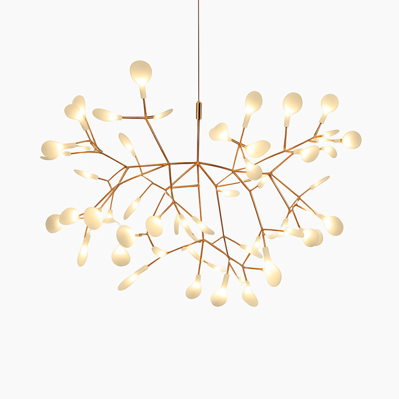 Suspension design moderne LED arbre couleur cuivré ou noir Home