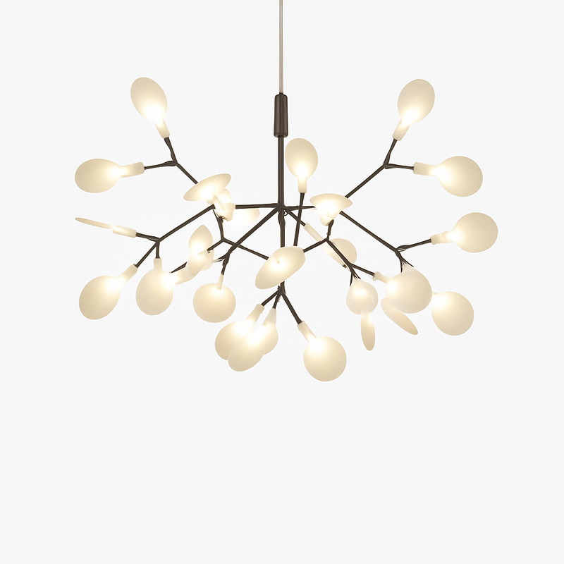 Suspension design moderne LED arbre couleur cuivré ou noir Home