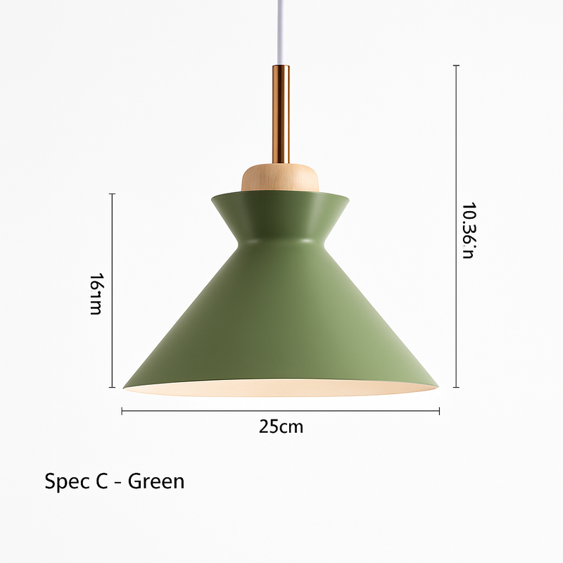 Suspension design moderne à LED de couleur Lampes