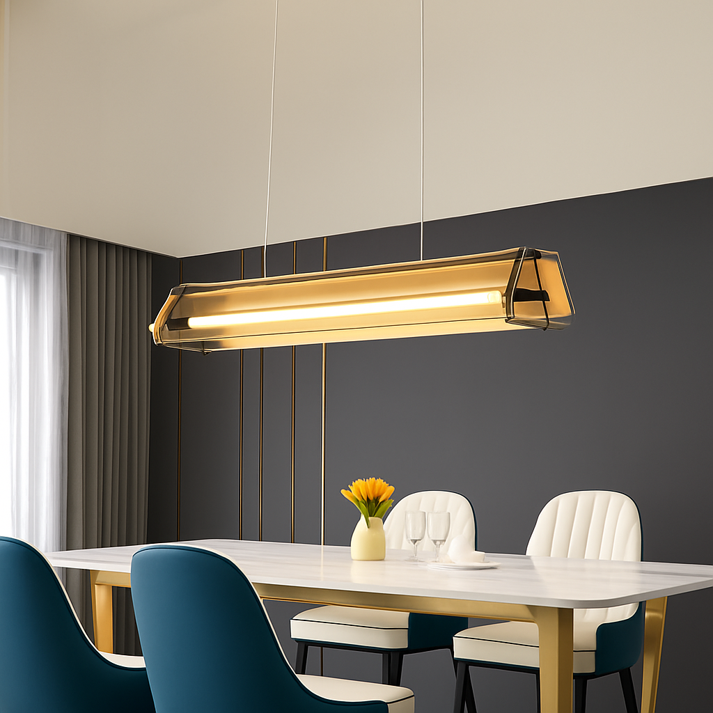 suspension design moderne led minimaliste pour cuisine - vue 4 sur 8