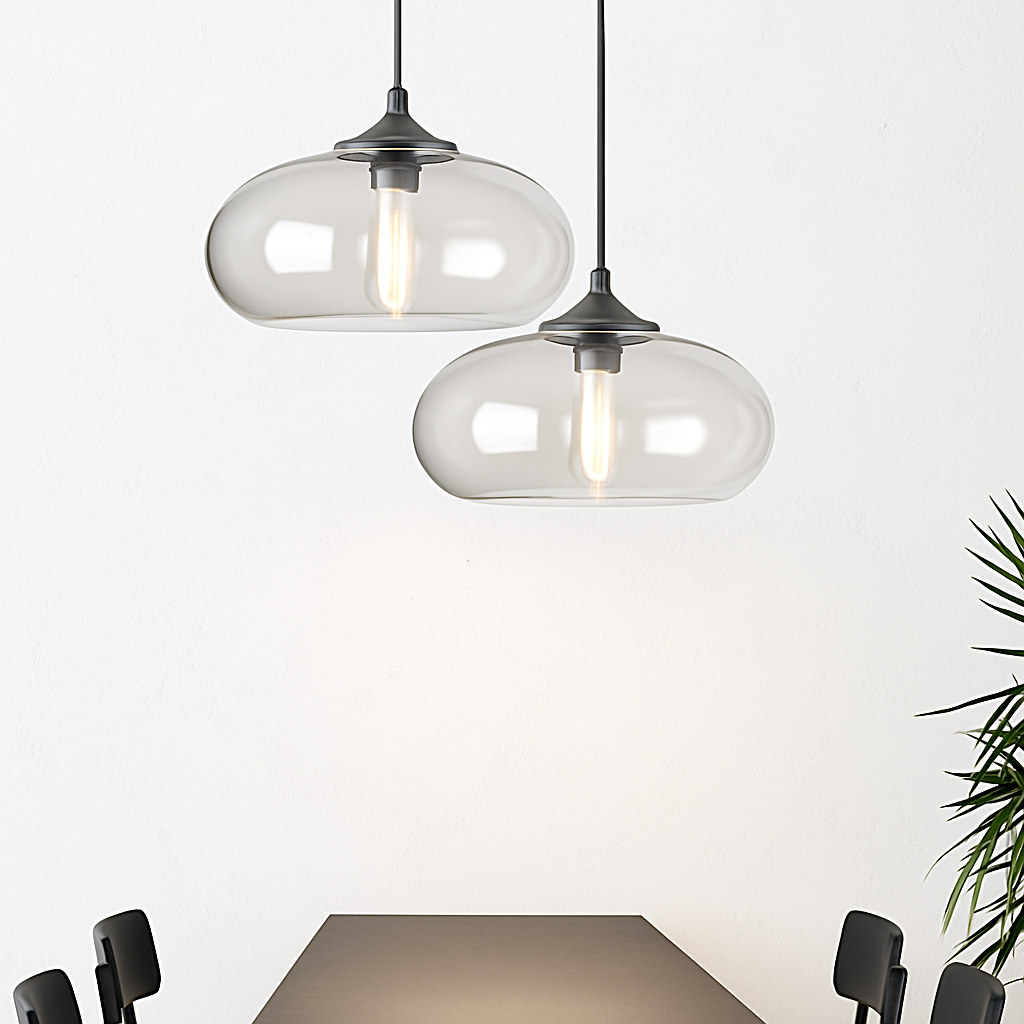 Suspension design ovale en verre Ball - vue 4 sur 7