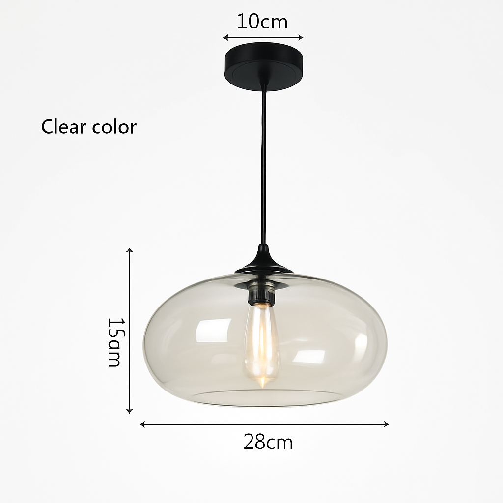 Suspension design ovale en verre Ball - vue 7 sur 7