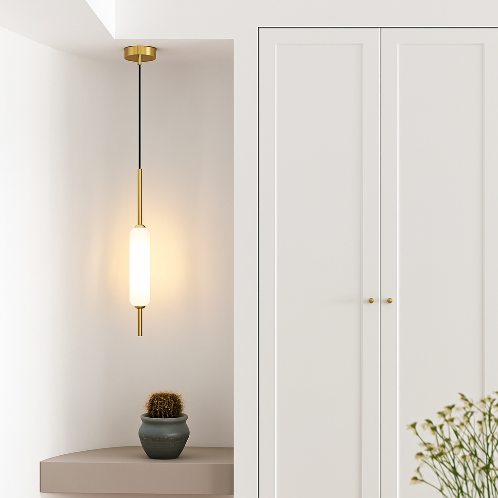 Minimalist Nordic style double head pendant light - vue 3 sur 10