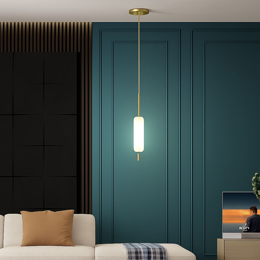Minimalist Nordic style double head pendant light - vue 4 sur 10