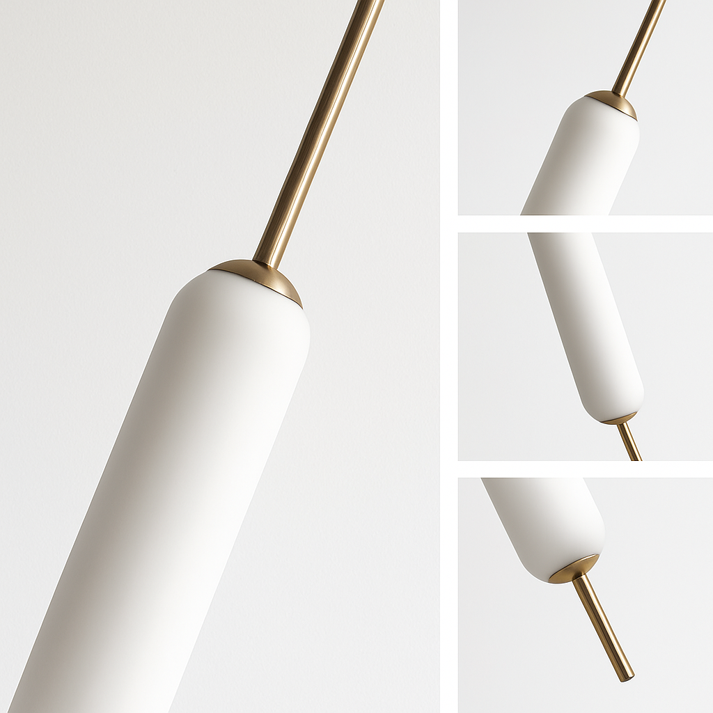 Minimalist Nordic style double head pendant light - vue 6 sur 10