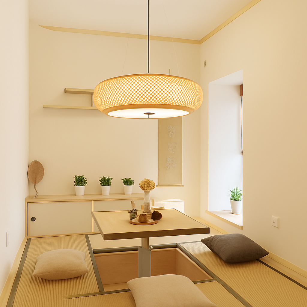 suspension en bambou style japonais modernes - vue 7 sur 10