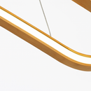 Minimalist wooden and LED pendant light for interior decoration