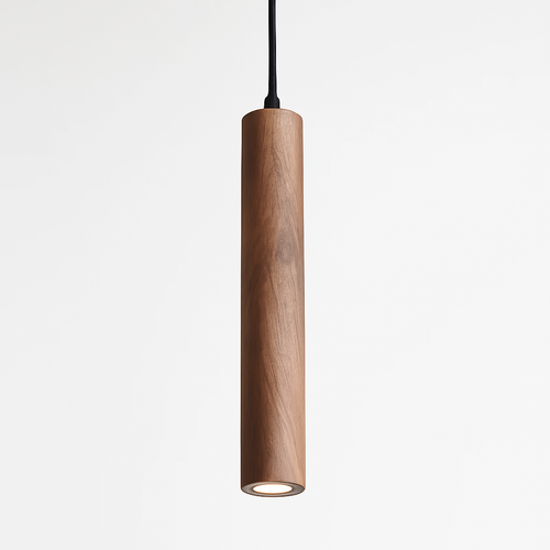 Suspension en bois modernes meubles de salle à manger lampe suspendue restaurant noyer hêtre éclairage intérieur LED décoration de salon - vue 2 sur 8