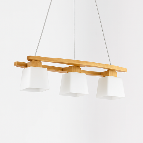 Suspension en bois nordique LED lampes suspendues modernes pour salle à manger salon cuisine Bar café lampe suspendue de Style japonais - vue 4 sur 7