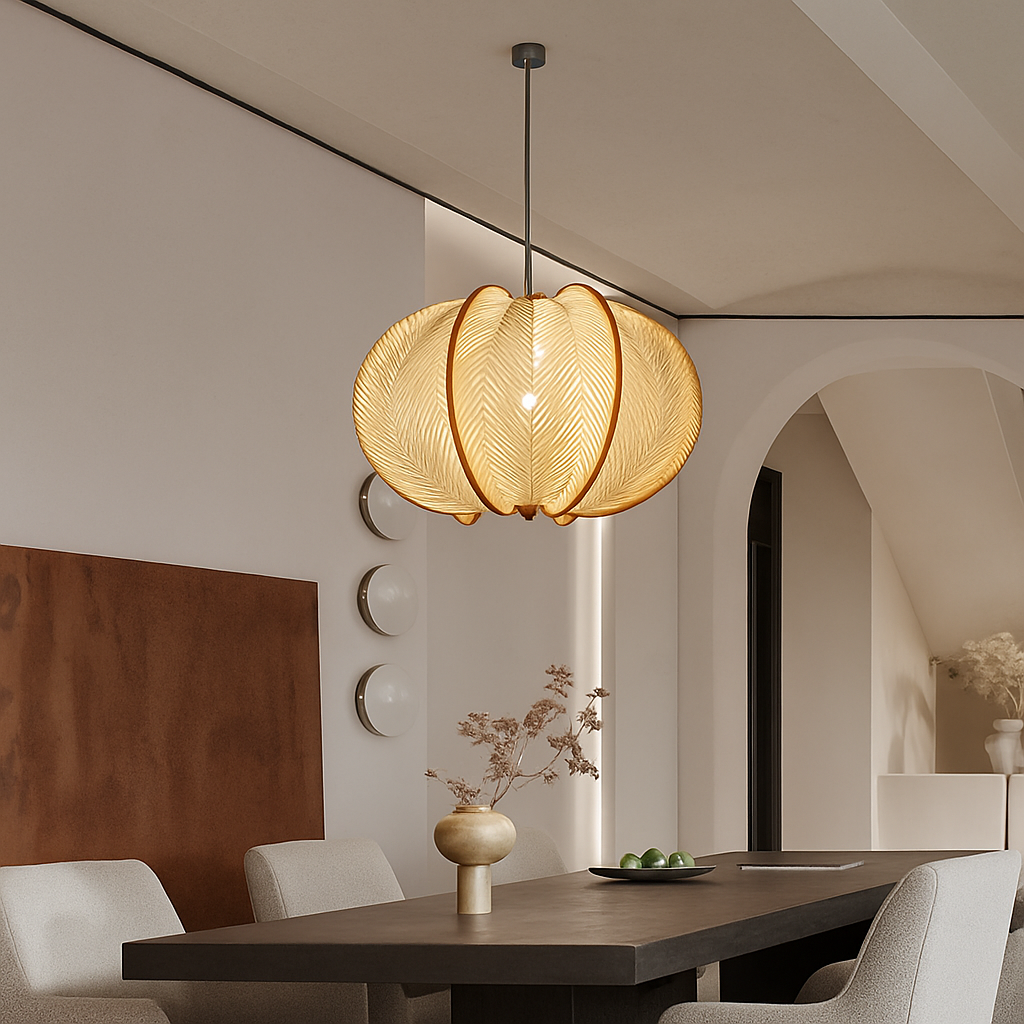 suspension en bois rétro style nordique pour décoration intérieure - vue 4 sur 7