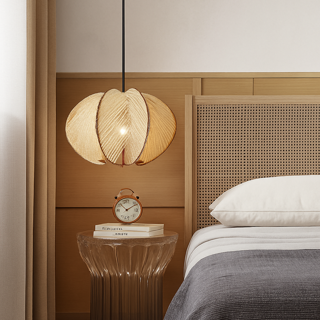 suspension en bois rétro style nordique pour décoration intérieure - vue 6 sur 7