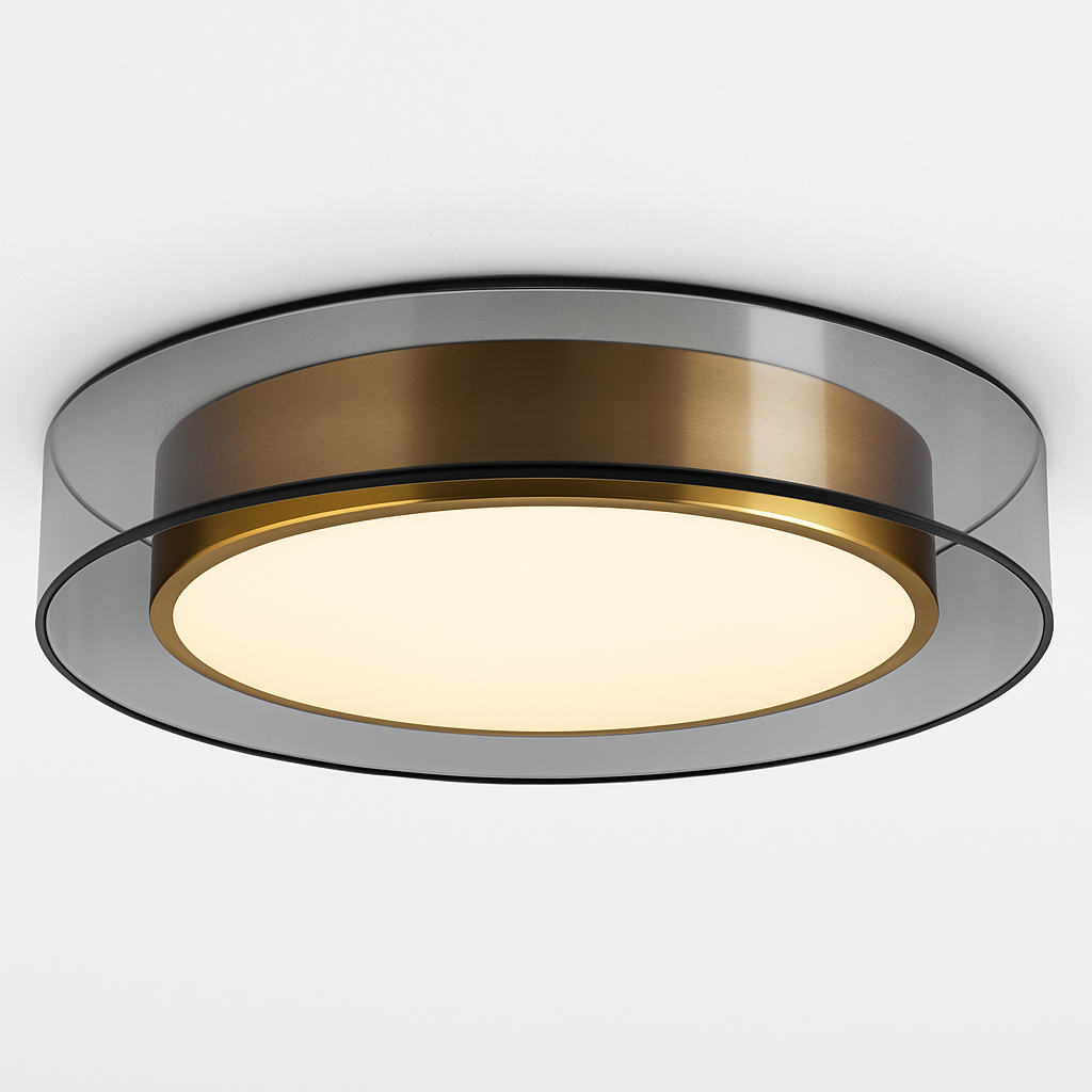 Post-modern copper pendant luxury decorative light nordic minimalist style - vue 12 sur 12