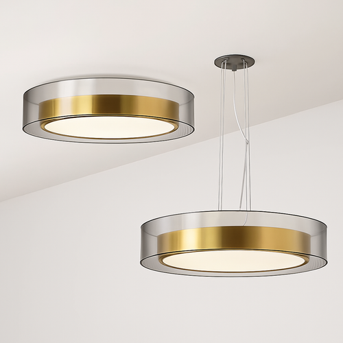 Post-modern copper pendant luxury decorative light nordic minimalist style - vue 3 sur 12