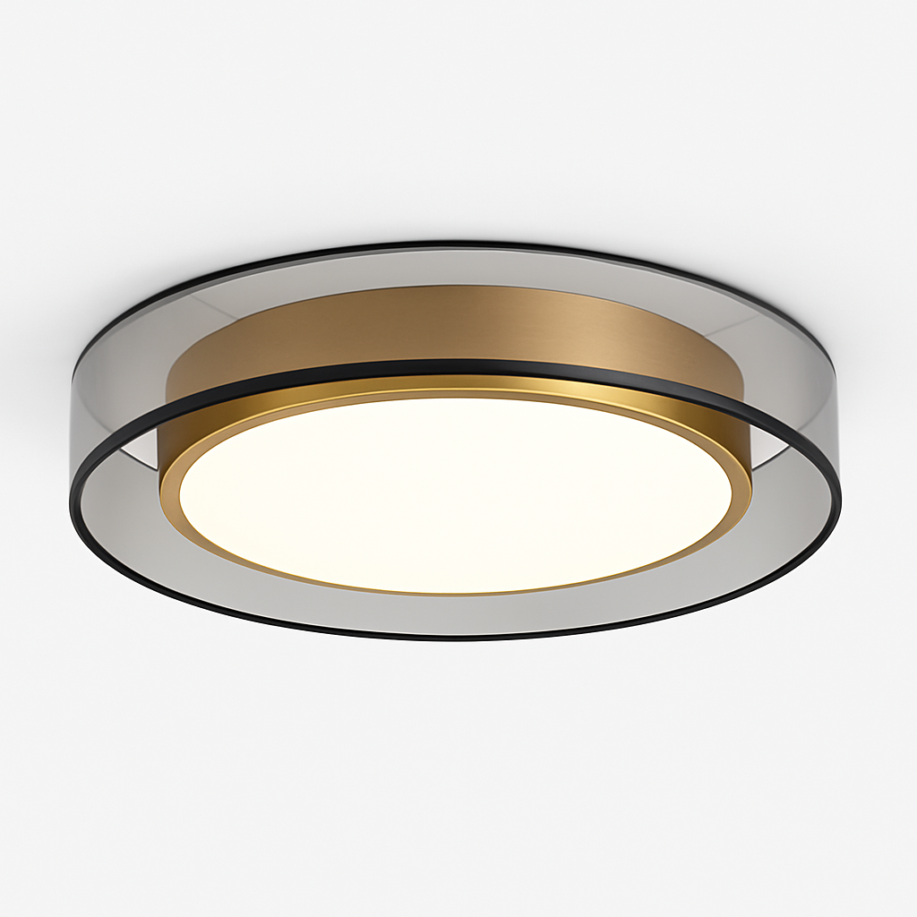 Post-modern copper pendant luxury decorative light nordic minimalist style - vue 9 sur 12