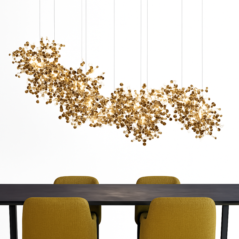 suspension en feuille d'acier inoxydable faites à la main