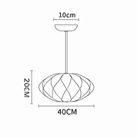 suspension en soie design pour éclairage intérieur moderne