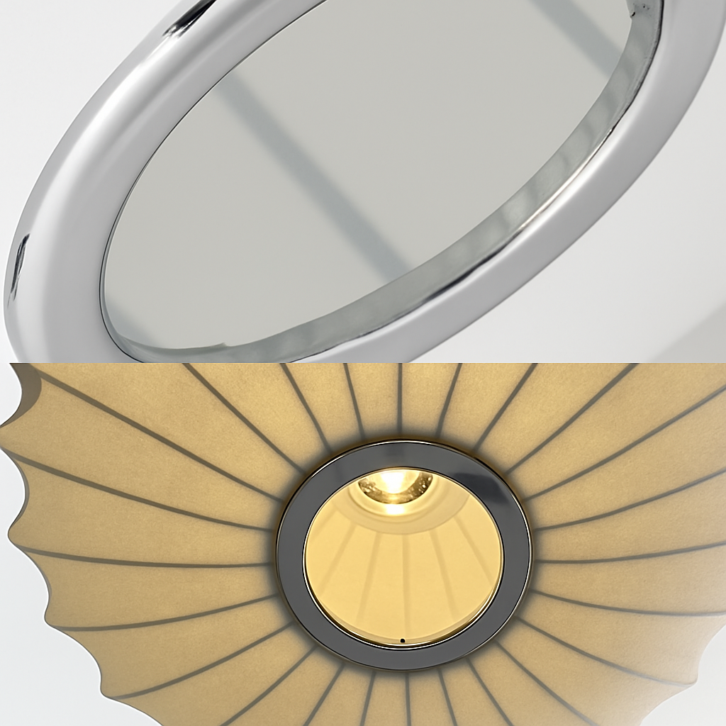 suspension en soie design pour éclairage intérieur moderne - vue 4 sur 27
