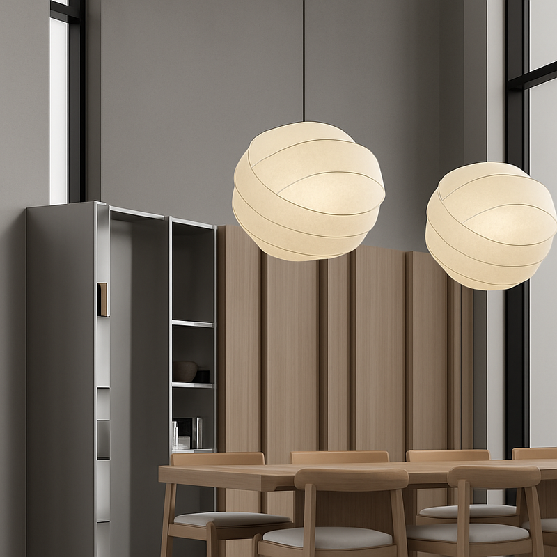 suspension en soie wabi sabi design nordique moderne pour décoration intérieure