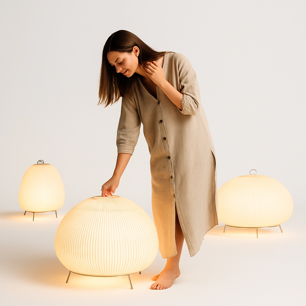 suspension en tissu tricoté style nordique pour intérieur élégant - vue 3 sur 12