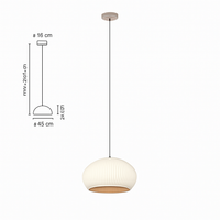 suspension en tissu tricoté style nordique pour intérieur élégant