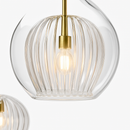 Suspension en verre au design industriel Simple et moderne