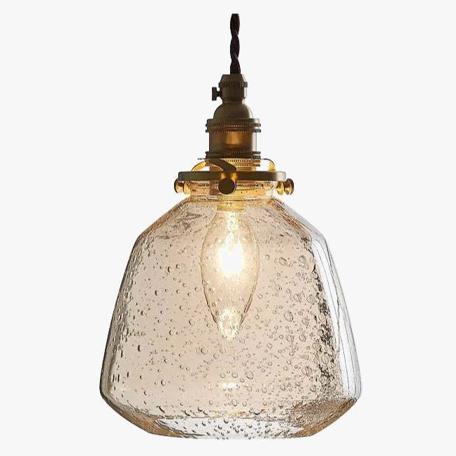 suspension en verre LED lampe à côté de la maison éclairage intérieur café chambre salon lumières cuivre nordique moderne lampe à main