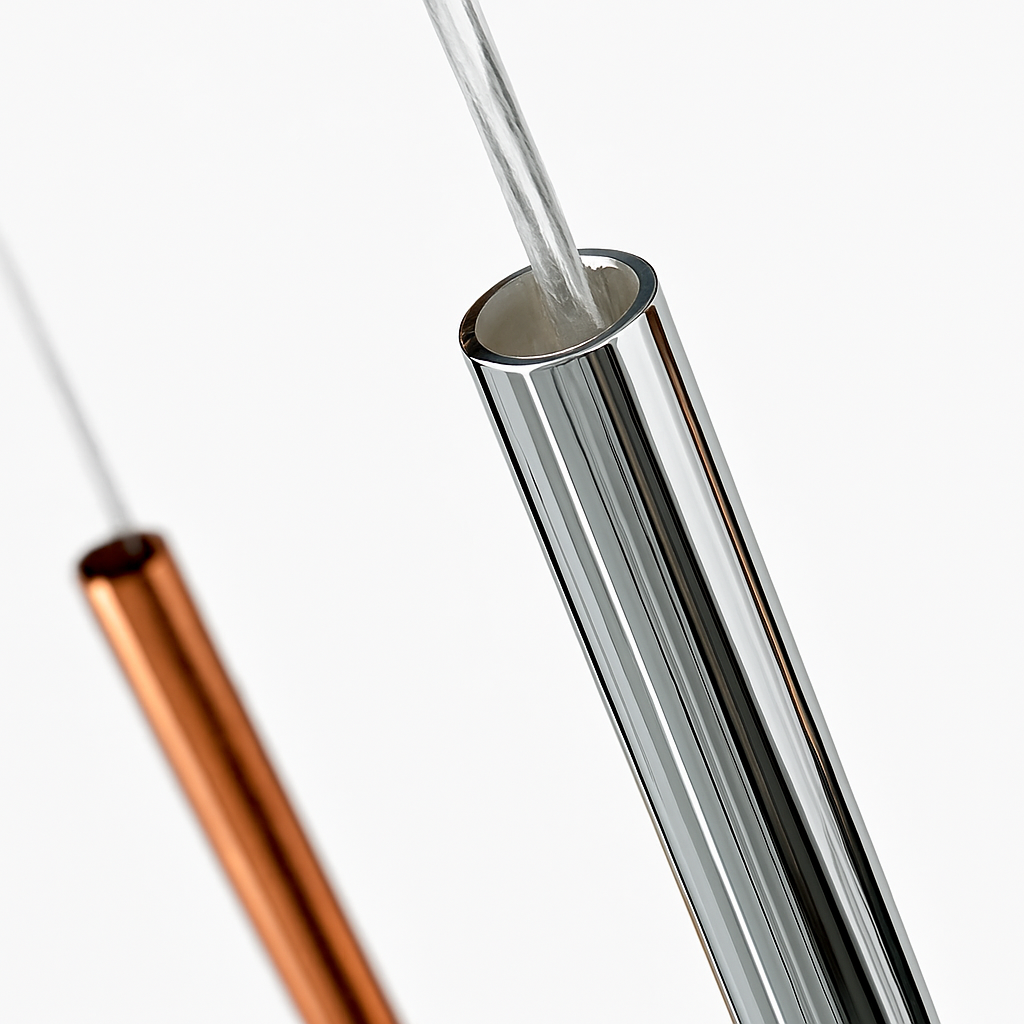 Suspension en verre LED pour cuisine île salon gris intérieur décor - vue 5 sur 10