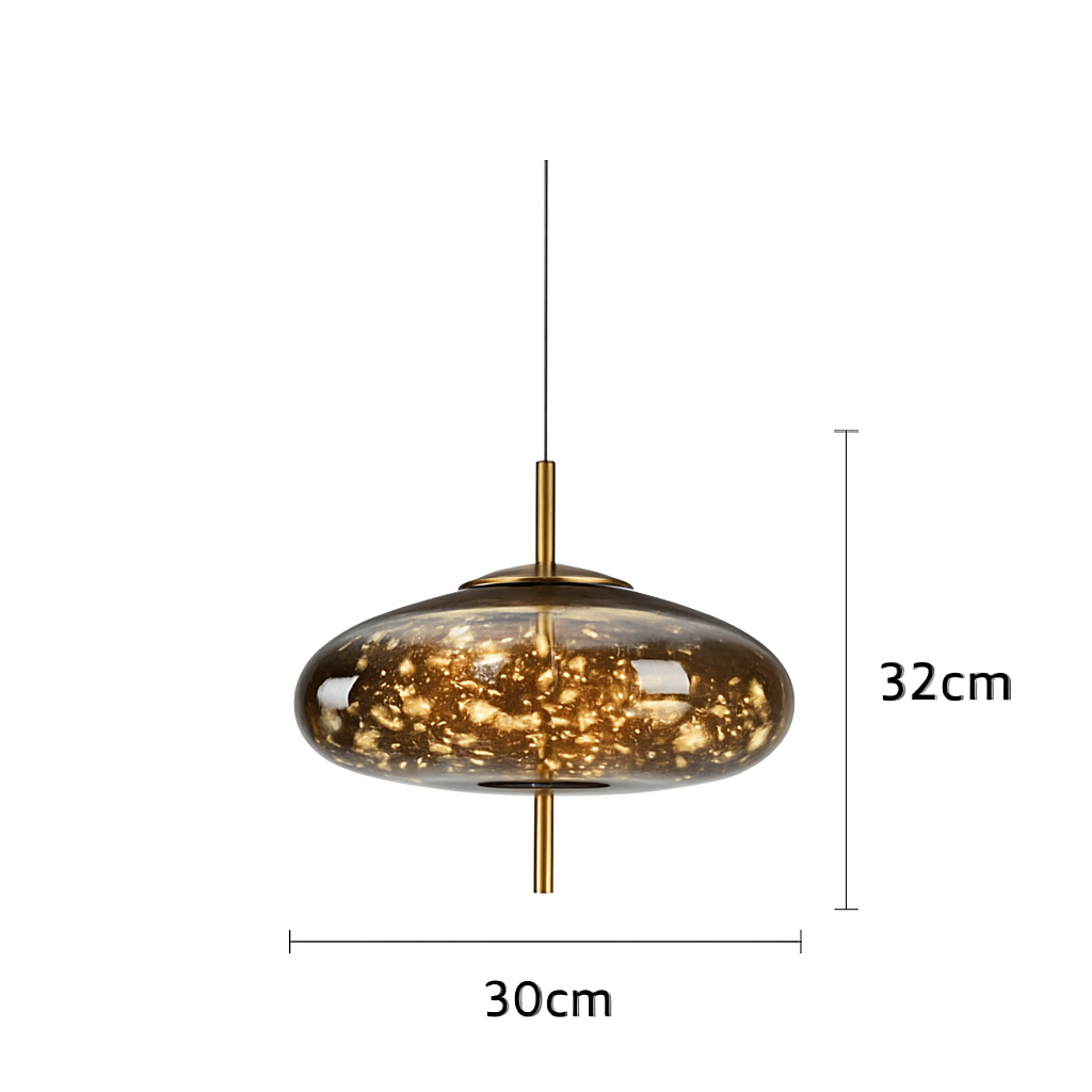 Modern glass pendant light dart chandelier for vintage decor