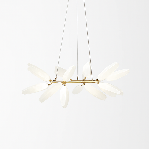 suspension en verre moderne pour décoration intérieure élégante