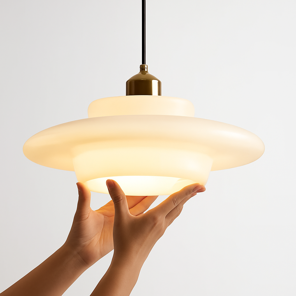 suspension en verre nordique design moderne pour intérieur élégant - vue 7 sur 9