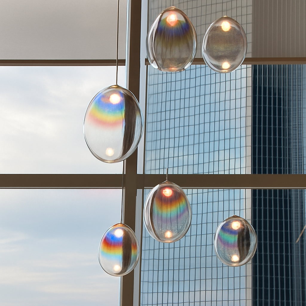 suspension en verre nordique pour décoration intérieure élégante - vue 4 sur 10