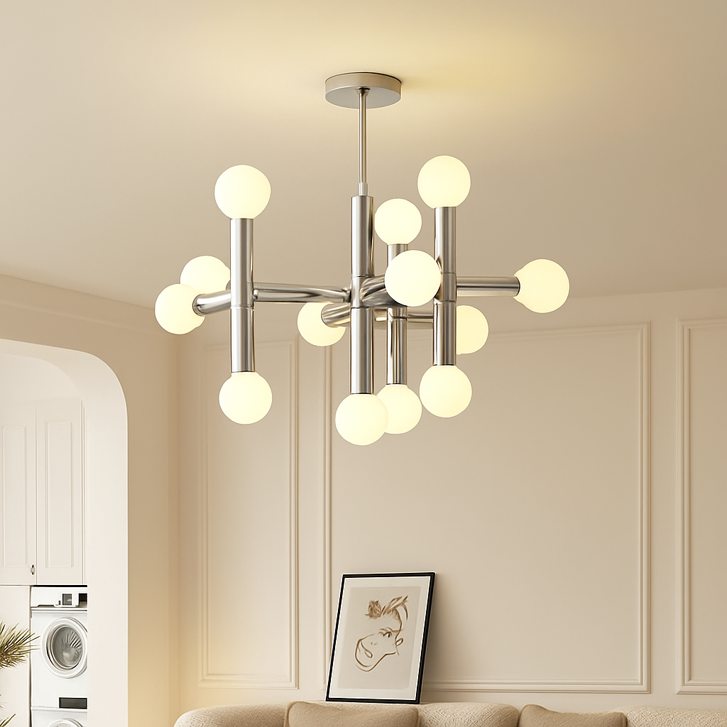 suspension en verre style bauhaus pour décoration moderne - vue 4 sur 8