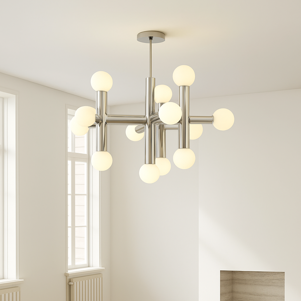 suspension en verre style bauhaus pour décoration moderne - vue 6 sur 8