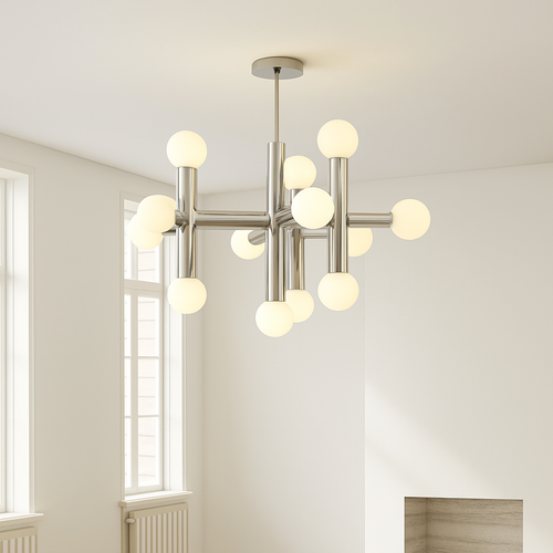 suspension en verre style bauhaus pour décoration moderne