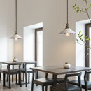 Loft style vintage flower pendant lamp in ceramic