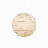 suspension japonaise en papier de riz style wabi sabi décoratif