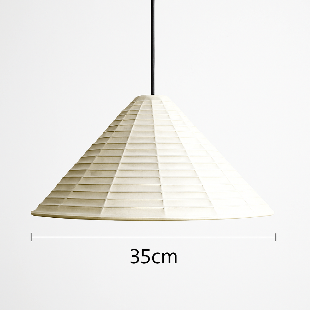 suspension japonaise wabi sabi en papier de riz pliable et circulaire - vue 8 sur 8