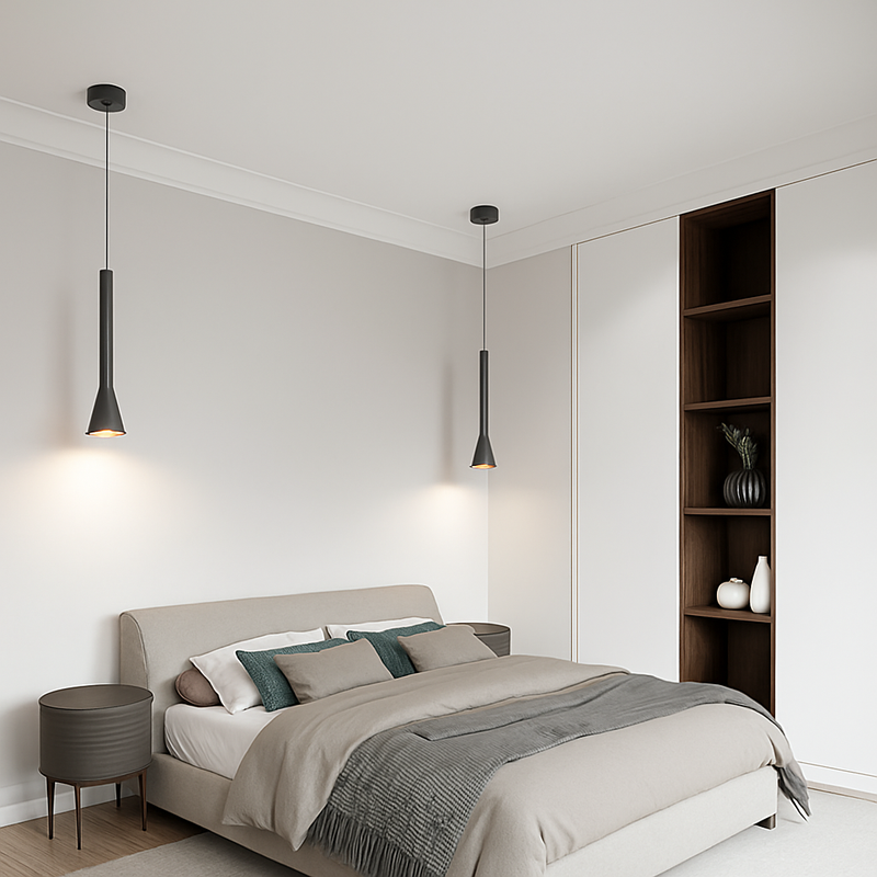 suspension LED Art créatif Long Tube