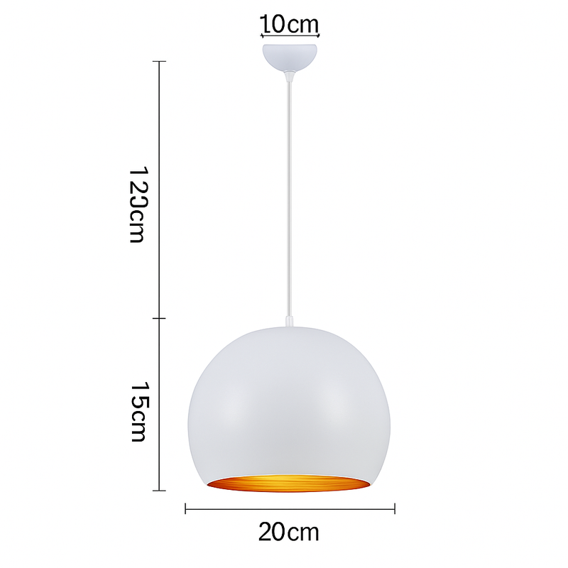 Suspension LED boule moderne colorée