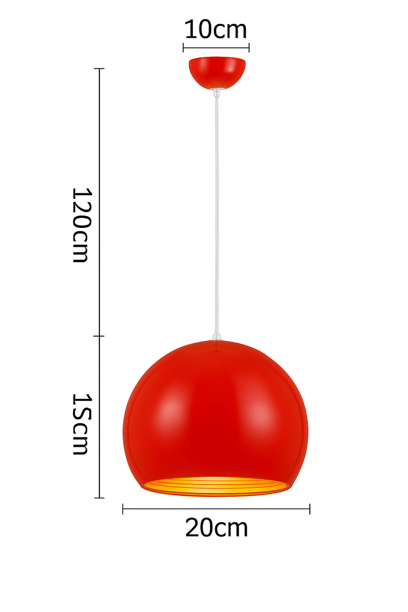 Suspension LED boule moderne colorée