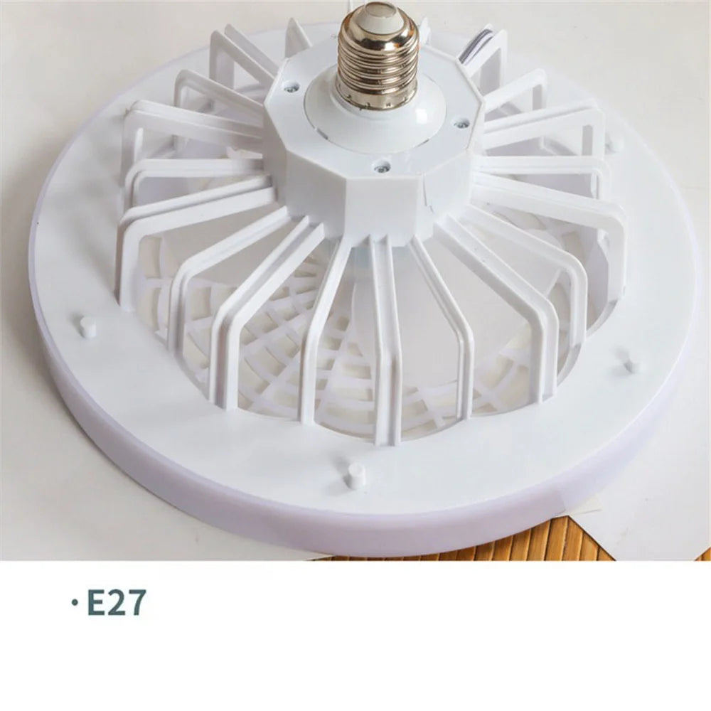 suspension led créative avec télécommande et ventilateur multifonction