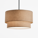 Suspension LED cylindrique en tissu Foyer