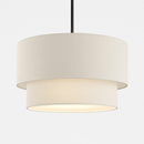 Suspension LED cylindrique en tissu Foyer
