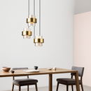 Suspension LED cylindriques en ou nordiques