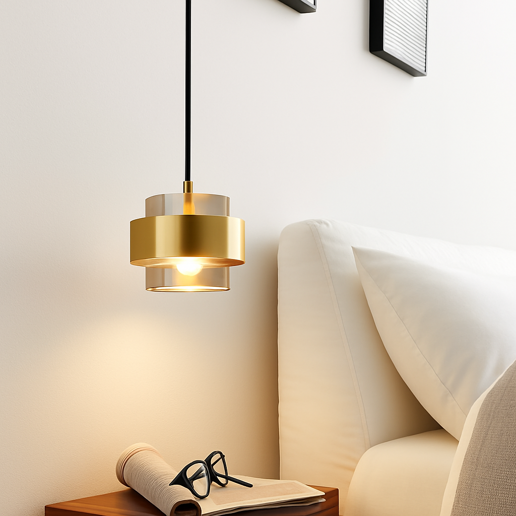 Suspension LED cylindriques en ou nordiques - vue 4 sur 8
