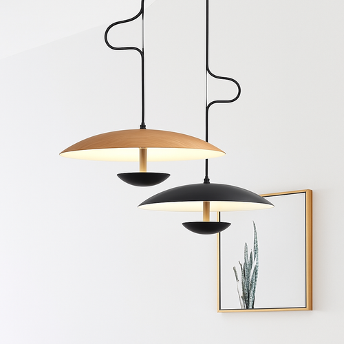 suspension led design nordique grain de bois luminaire suspendu décoratif