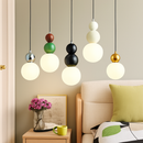 Minimalist Nordic design LED pendant light macaron shape