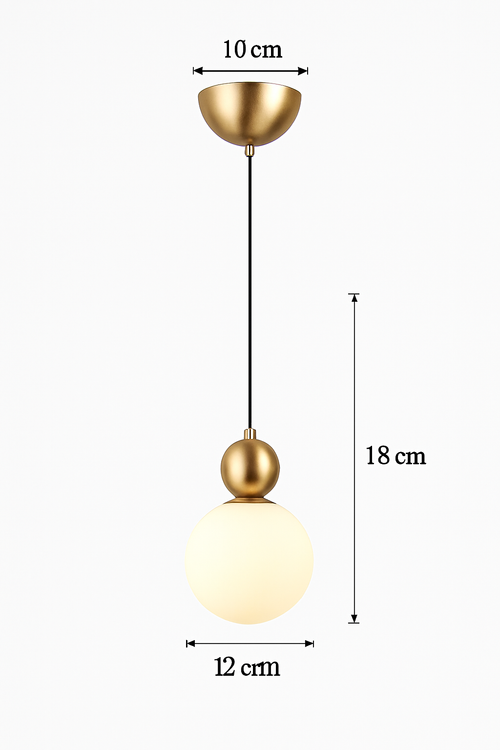 Minimalist Nordic design LED pendant light macaron shape - vue 13 sur 30